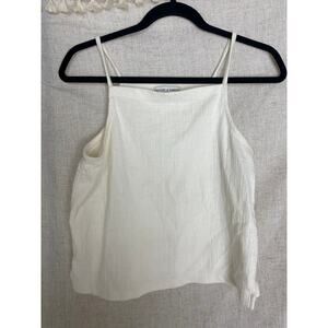 Madewell Texture & Thread White Cami Top Size S